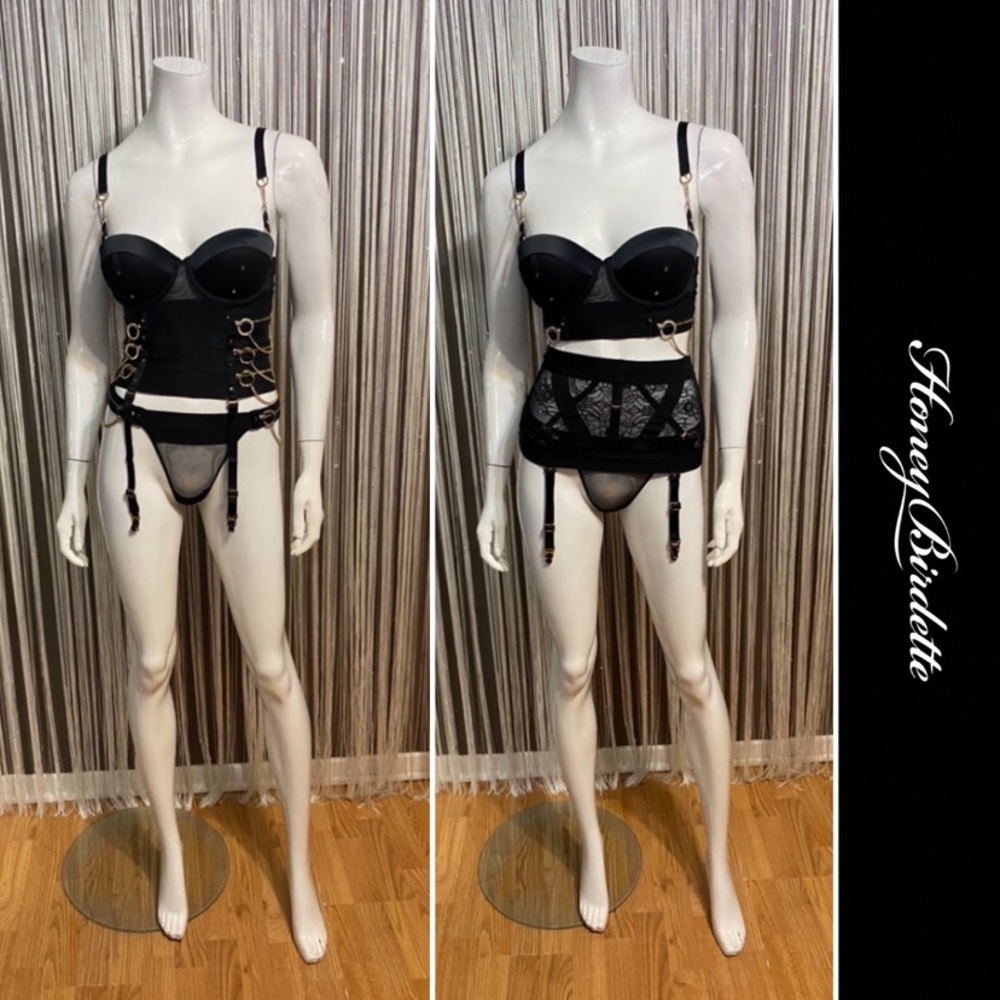 Honey Birdette Black Lingerie Set